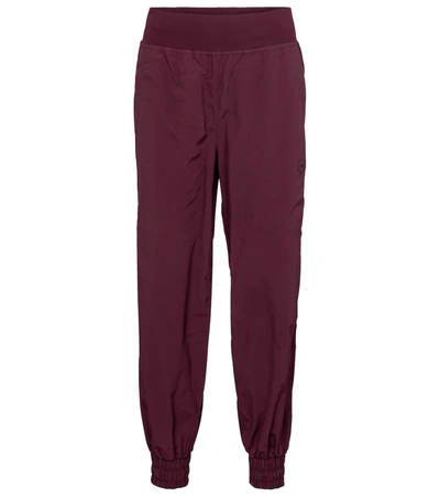Adidas By Stella Mccartney College High Waist Track Pants In Purple