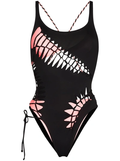Agent Provocateur Buddy Cut-out Swimsuit In Black