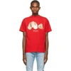 Palm Angels Bear-print T-shirt In Red - Brown