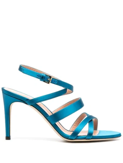 Alberta Ferretti Strappy-design Sandals In Blue