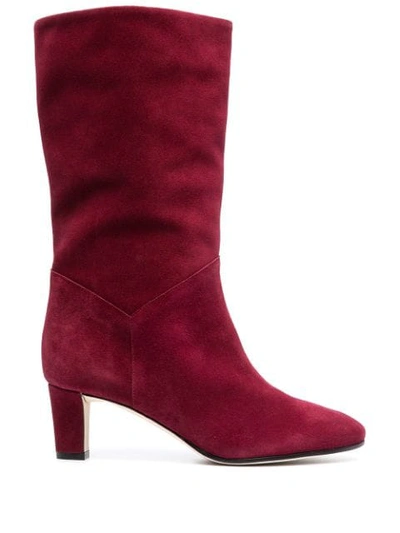 Alberta Ferretti Ankle-length Boots In Red