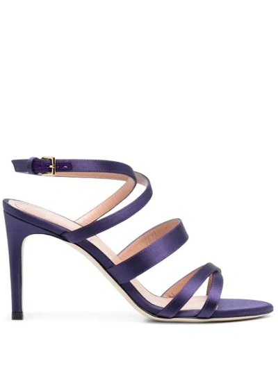 Alberta Ferretti Strappy-design Sandals In Purple