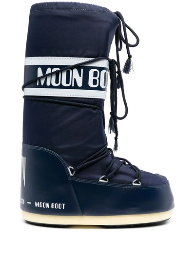 Moon Boot "nylon" After-ski Boots In Blue