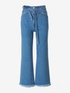 J Brand Sukey Crop Belted Frayed High-rise Wide-leg Jeans In Virtuous