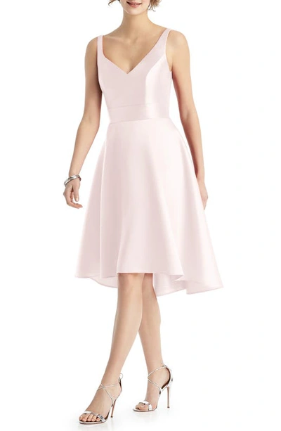 Alfred Sung Sweetheart Neck Cocktail Dress In Blush
