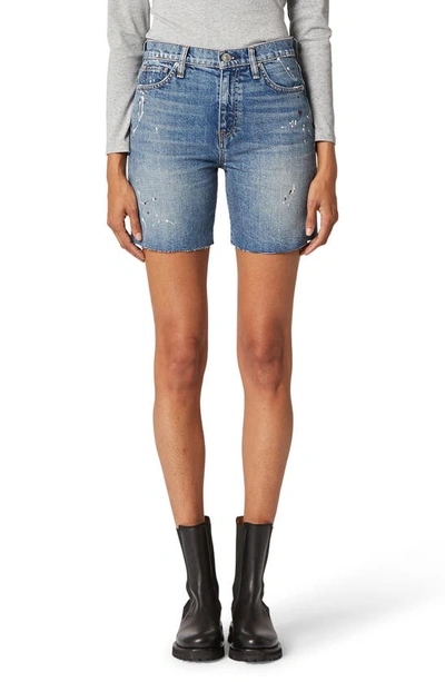 Hudson Hana High Waist Cutoff Denim Bike Shorts In Wonderwall