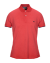 Brooksfield Polo Shirts In Red