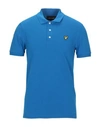 Lyle & Scott Plain Polo Shirt Bright Cobalt In Blue