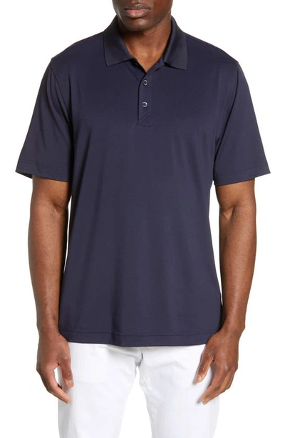 Cutter & Buck Forge Drytec Solid Performance Polo In Liberty Navy