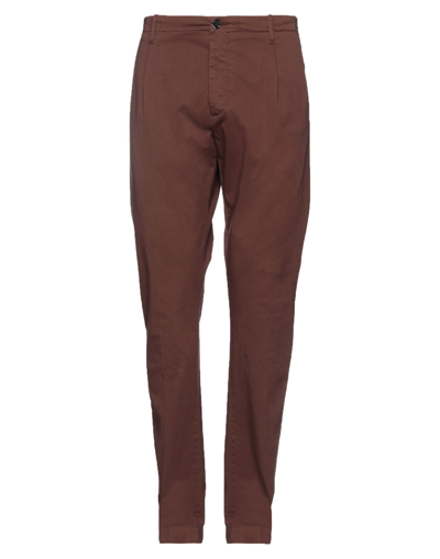 Nine:inthe:morning Nine In The Morning Man Pants Cocoa Size 34 Cotton, Linen, Elastane In Brown