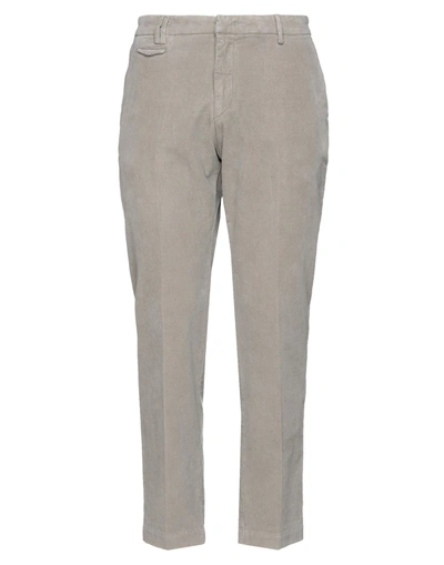 Gabardine Casual Pants In Grey