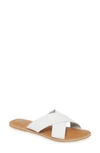 Coconuts By Matisse Pebble Slide Sandal In White Leather