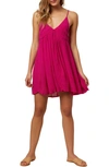 O'neill Saltwater Cover-up Dress In Neon Pink