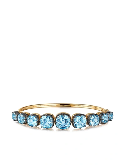 Fred Leighton Cushion White Topaz Bangle