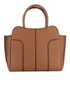 Tod's Women's Leather Handbag Shopping Bag Purse In Brown