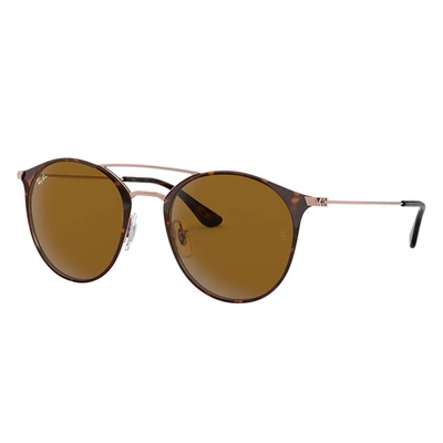 Ray Ban Rb3546 Sunglasses Bronze-copper Frame Brown Lenses 52-20