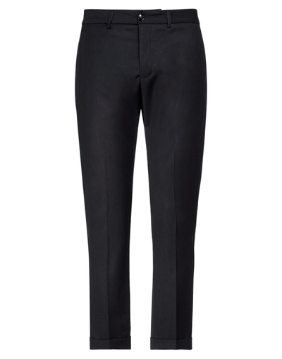 People (+)  Man Pants Midnight Blue Size 30 Cotton, Elastane In Dark Blue