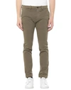 People (+)  Man Pants Military Green Size 28 Cotton, Elastane