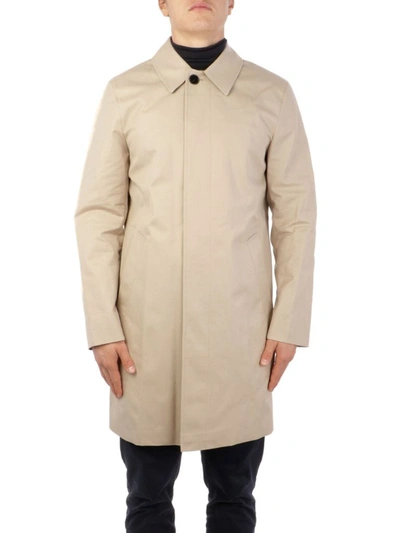 Aquascutum Men's  Beige Cotton Coat
