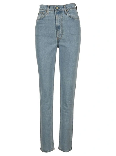 Helmut Lang High-waisted Jeans In Light Blue