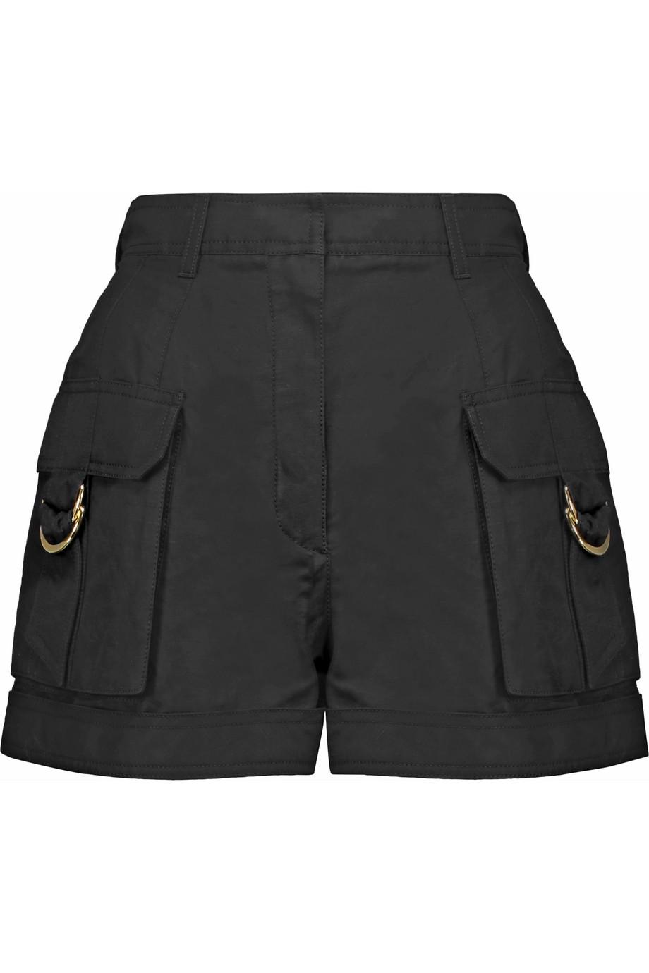 Balmain Linen And Cotton-blend Shorts | ModeSens