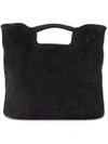 Simon Miller Black Birch Large Suede Tote Bag