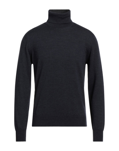 Vneck Turtlenecks In Blue