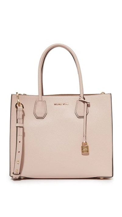 Totes bags Michael Kors - Mercer large soft pink leather tote