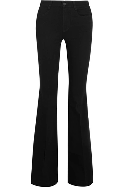Stella Mccartney The '70s Mid-rise Flared Jeans In Black