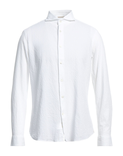 Tintoria Mattei 954 Solid Color Shirt In White