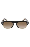 Cutler And Gross 56mm Flat Top Sunglasses In Camouflage/ Gradient