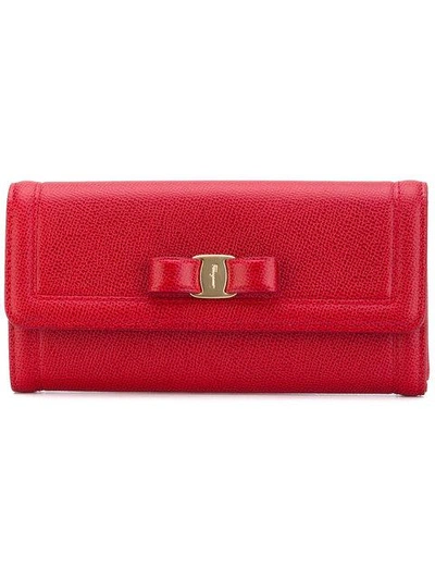 Ferragamo Salvatore  Fold-over Wallet - Red