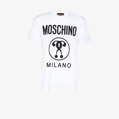Moschino Logo-print Short-sleeved T-shirt In White