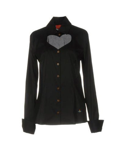 Vivienne Westwood Solid Color Shirts & Blouses In Black