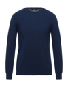 Alpha Studio Sweaters In Dark Blue