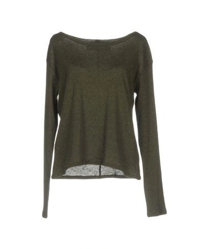 Enza Costa Sweaters In Military Green