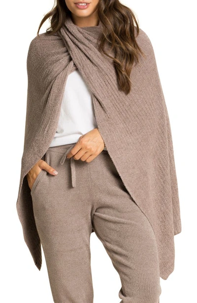 Barefoot Dreamsr Cozychic Lite® Ribbed Travel Wrap In Driftwood