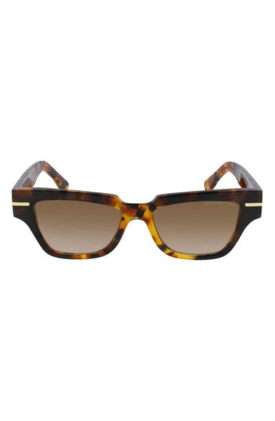 Cutler And Gross 54mm Square Sunglasses In Turtle/ Brown