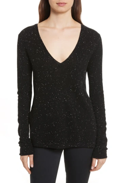 Atm Anthony Thomas Melillo Donegal Cashmere Sweater In Black