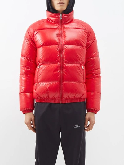 Pyrenex Vintage Mythic Full Zip Down Jacket In Red