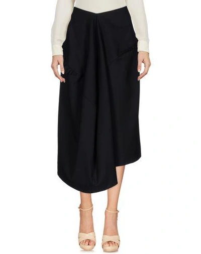 Preen By Thornton Bregazzi 3/4 Length Skirt In Black