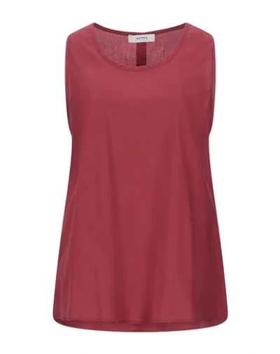 Alpha Studio Tank Tops In Red