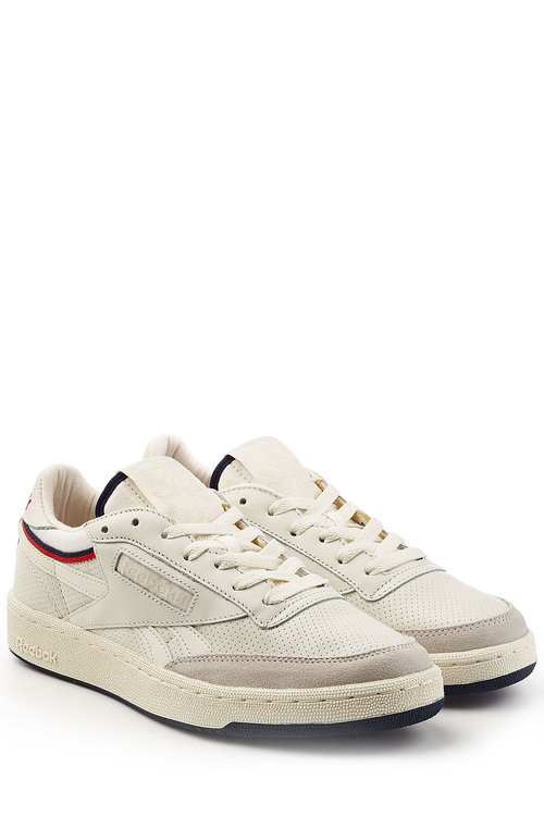Reebok Revenge Thof Sneakers With Leather In White | ModeSens