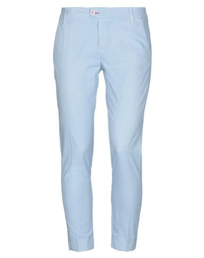 Baronio Casual Pants In Sky Blue