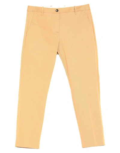 Nine:inthe:morning Nine In The Morning Woman Pants Camel Size 26 Cotton, Elastane In Beige