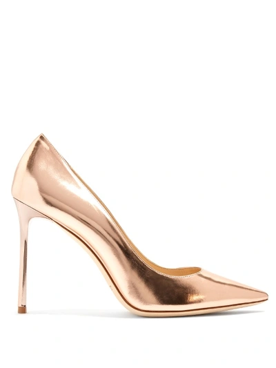 Jimmy Choo Romy 100mm Leather Pumps (customizable) In Pink