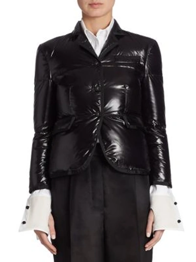 Thom Browne Classic Quilted Jacket In Black