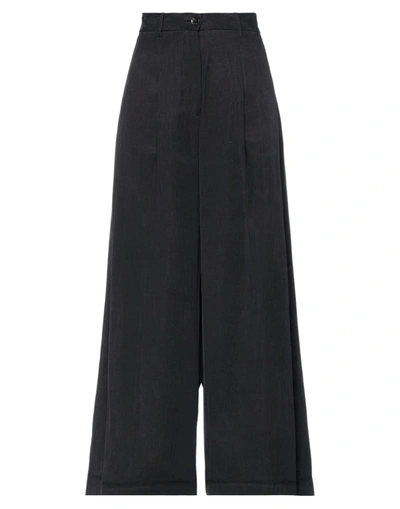 Nine:inthe:morning Nine In The Morning Woman Pants Black Size 25 Viscose, Linen, Cotton