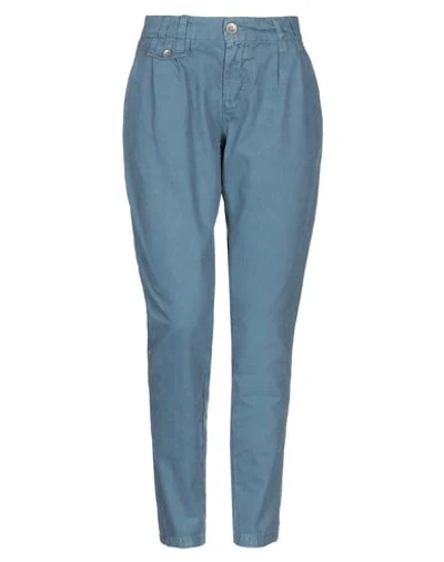 40weft Casual Pants In Slate Blue