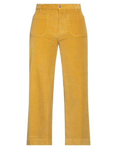 Nine:inthe:morning Nine In The Morning Woman Pants Ocher Size 28 Cotton, Modal, Elastane In Yellow